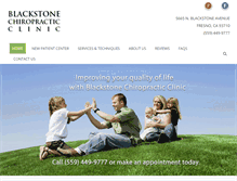 Tablet Screenshot of blackstonechiropractic.com